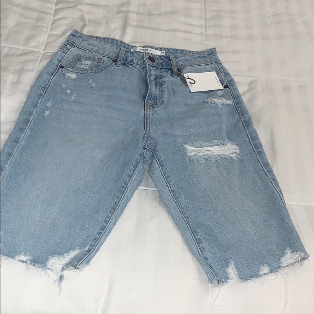 Hidden denim thigh jorts